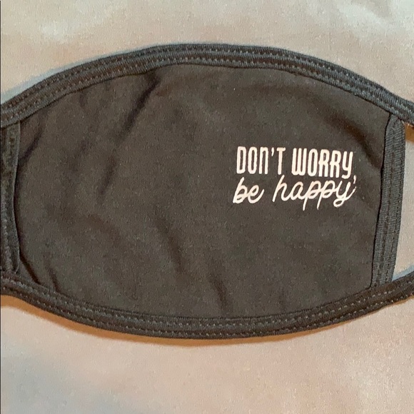 Don’t Worry Be Happy Unisex Facemask - Picture 2 of 3